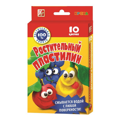 Луч. Пластилин растительный 10 цв арт.25С 1556-08 в