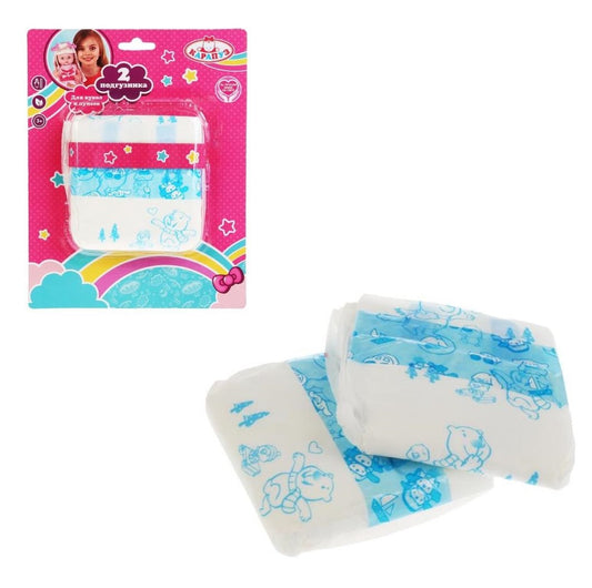 НАБОР ДЛЯ ПУПСА ТМ "КАРАПУЗ", 2 ПАМПЕРСА НА БЛИСТЕРЕ (РУСС. УП.) в кор.2*84шт