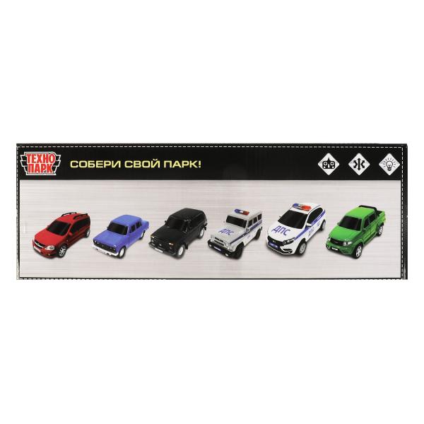 Машина р/у UAZ PICKUP ПОЛИЦИЯ 20 см, свет, сер, кор. Технопарк в кор.2*24шт