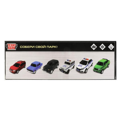 Машина р/у UAZ PICKUP ПОЛИЦИЯ 20 см, свет, сер, кор. Технопарк в кор.2*24шт