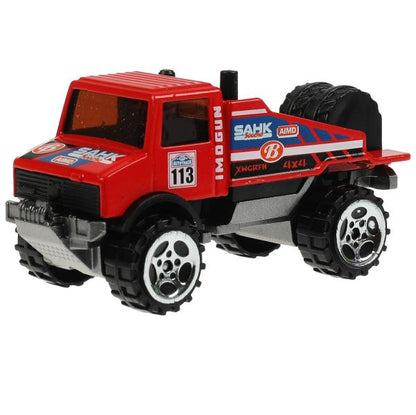 Machine en métal ROAD RACING SUISSE 7,5 cm, dans un assortiment, en blister. Parc technologique en cor.2*360шт