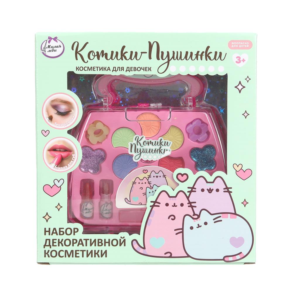 Косметика ДЛЯ ДЕВОЧЕК тени, помада, аппликатор, кисточка, заколки МИЛАЯ ЛЕДИ в кор.2*32шт