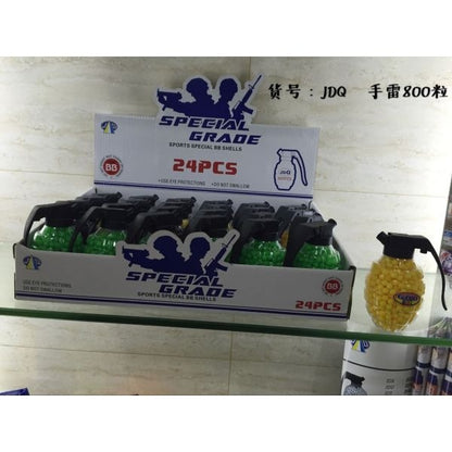 Пульки (п) цвет в ассорт. JDQ в пласт. гранате в дисплее уп-24шт в кор.8уп