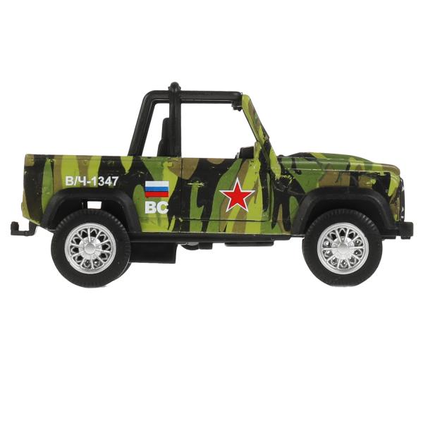 1904C350-RМашина металл свет-звук ВНЕДОРОЖНИК 10,5 см, инерц., КАМУФЛЯЖ, кор. Технопарк в кор.2*120ш