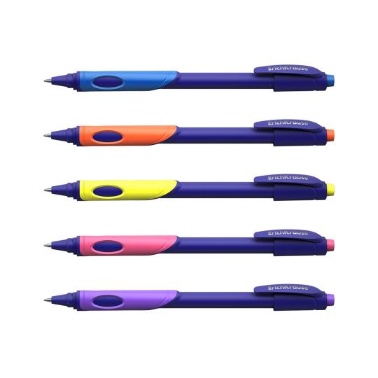 Ручка шариковая ErichKrause ErgoLine Kids, Ultra Glide Technology, цвет чернил синий (в коробке по 10 шт.)