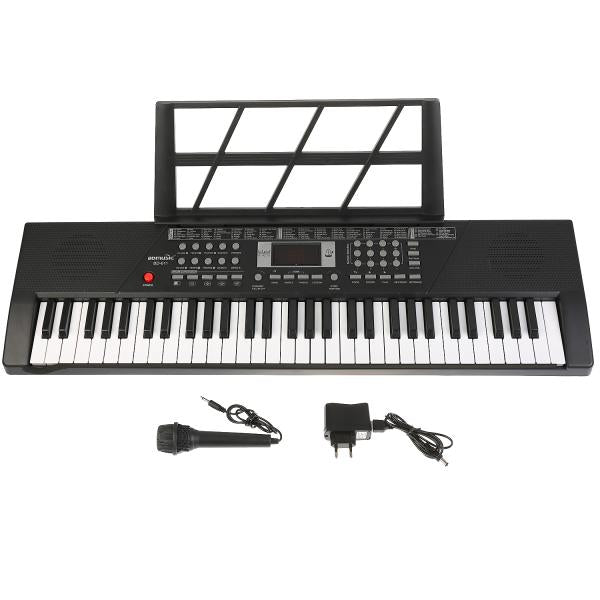 Электроорган (220v/ на бат.) + микрофон, usb провод BD-611 в кор. в кор.10шт