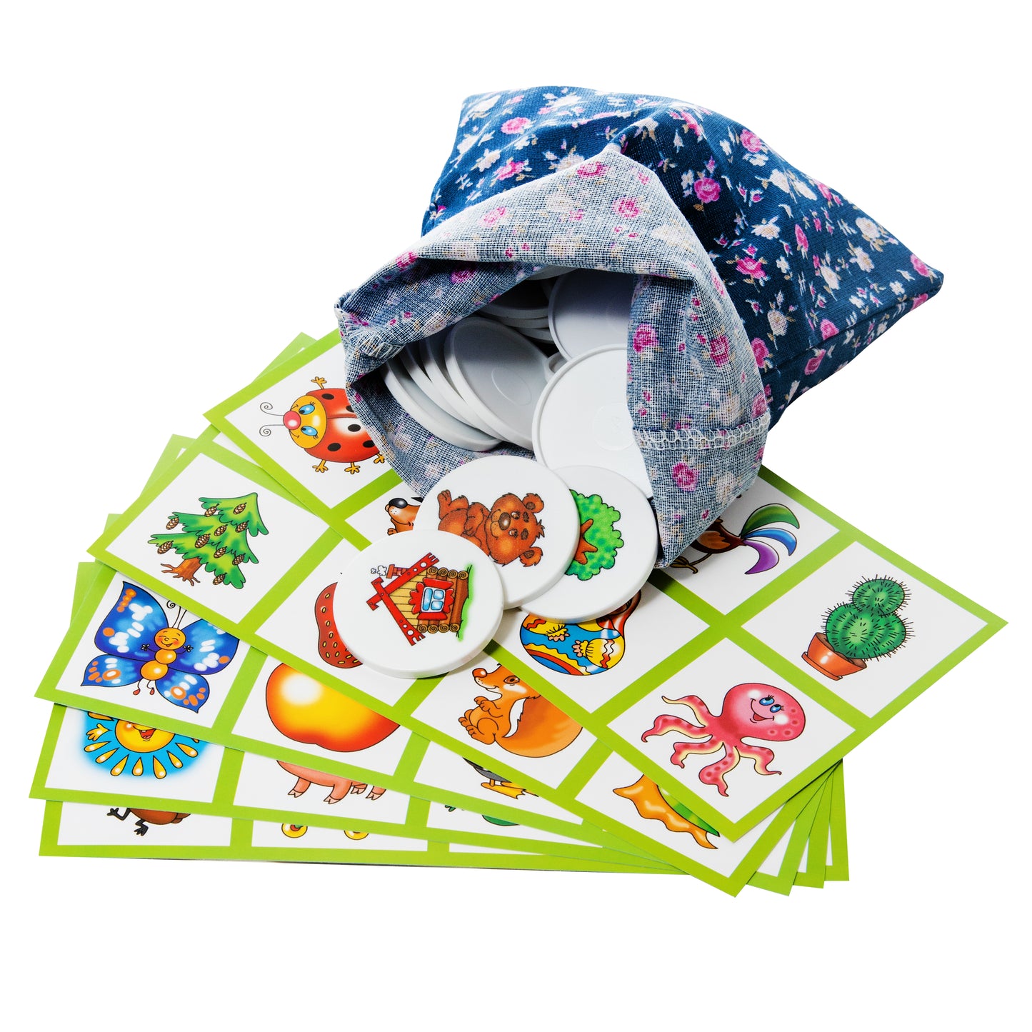 Лото пластмассовое "Десять в одном" мал.