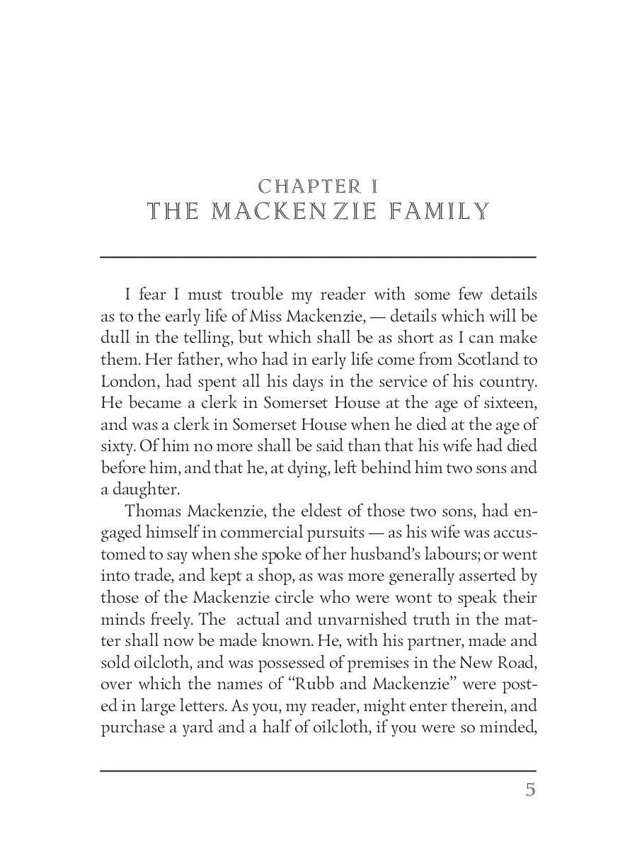 Miss Mackenzie = Мисс Макензи