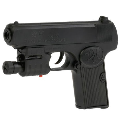 Пистолет (п) с лазер. прицелом, с фонарем, с пульками 3000AF в кор. в кор.2*90шт