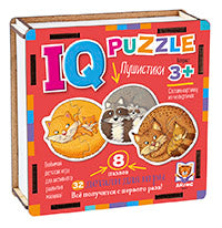 IQ Пазл деревянный.3+ Пушистики