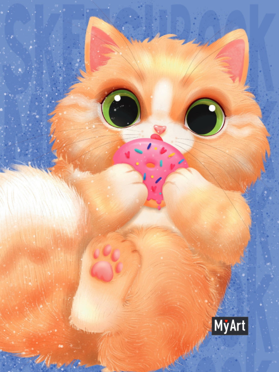 Mon Art. MeowBook СКЕТЧБУК. Нежный пончик