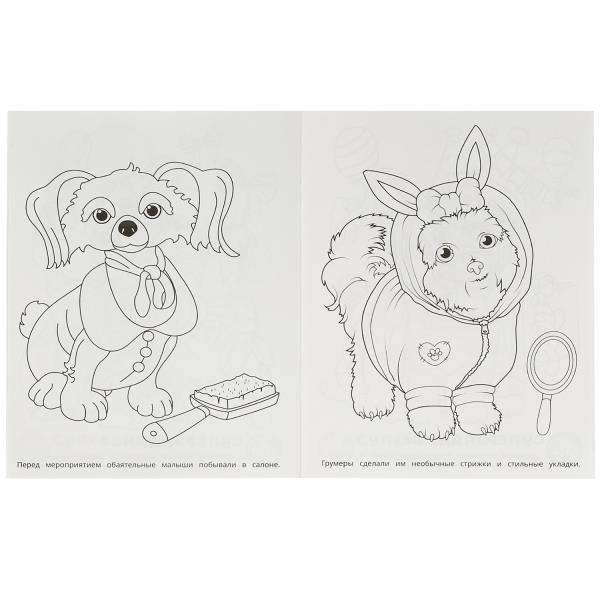 Стильные питомцы. Super-puper раскраска. 195х255мм. Скрепка. 16 pièces. Умка в кор.50шт