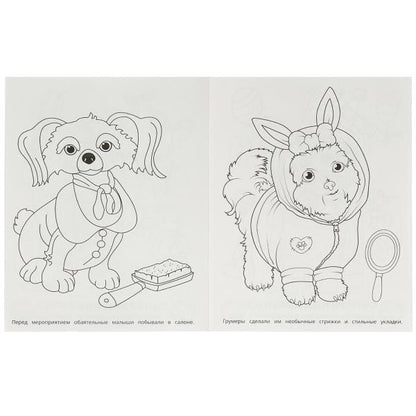 Стильные питомцы. Super-puper раскраска. 195х255мм. Скрепка. 16 pièces. Умка в кор.50шт