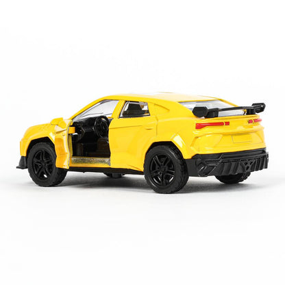 Машина металл свет-звук lamborghini urus 12см,св/зв, двер.инерц.,кор. Parc technologique dans le cor.2*48шт