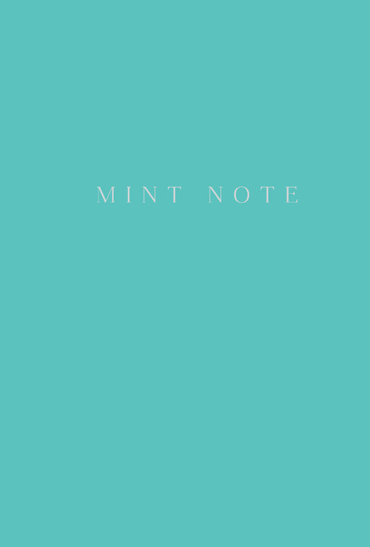 Mint Note. Стильный блокнот с "мятными" страницами (А5, обложка на ткани с тиснением фольгой)