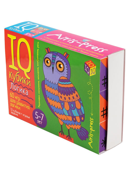 IQ кубики. 12 кубиков. Логика. 60 игр для развития логики. 5+