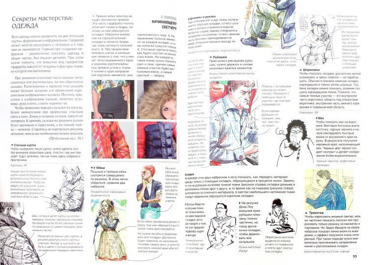 Уличный скетчинг: зарисовки людей