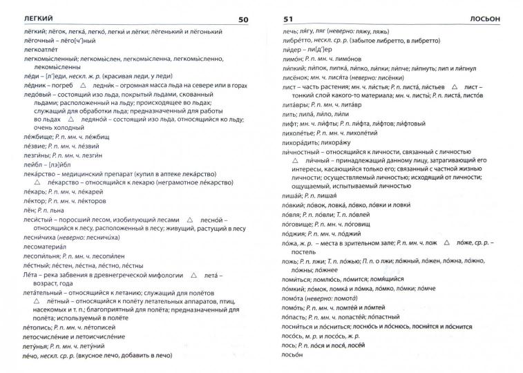 Русский язык [Словарь трудностей]