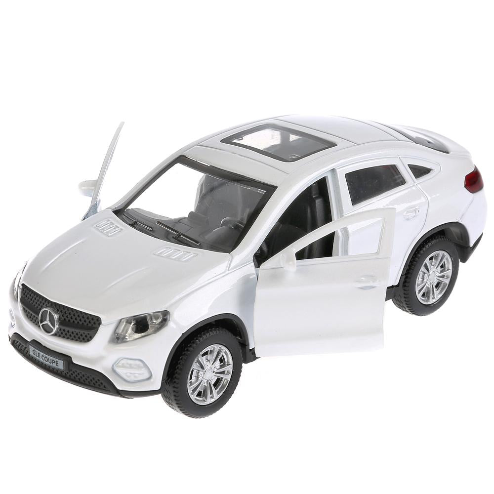 ТМ Технопарк. Machine en métal "MERCEDES-BENZ GLE COUPE" 12 cm, ouverte. двери, инерц, БЕЛЫЙ в кор.2*36шт