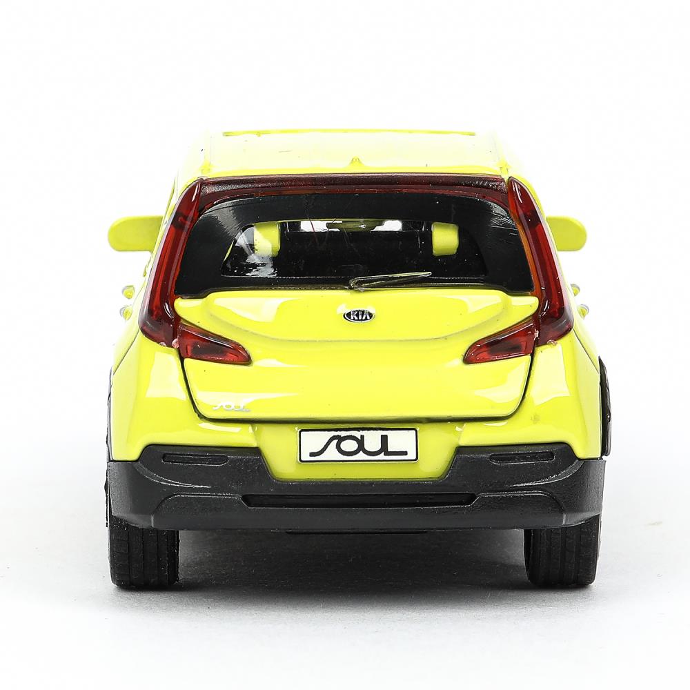 Машина металл KIA soul длина 12 см, двери, багаж., инерц, салатовый, кор. Технопарк в кор.2*36шт