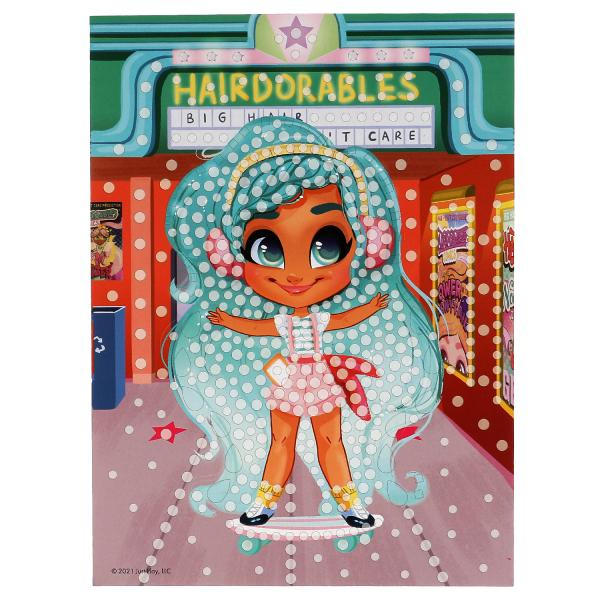 Набор д/детского тв-ва Hairdorable кристальная мозаика (17х23 см) МУЛЬТИ АРТ в кор.100шт
