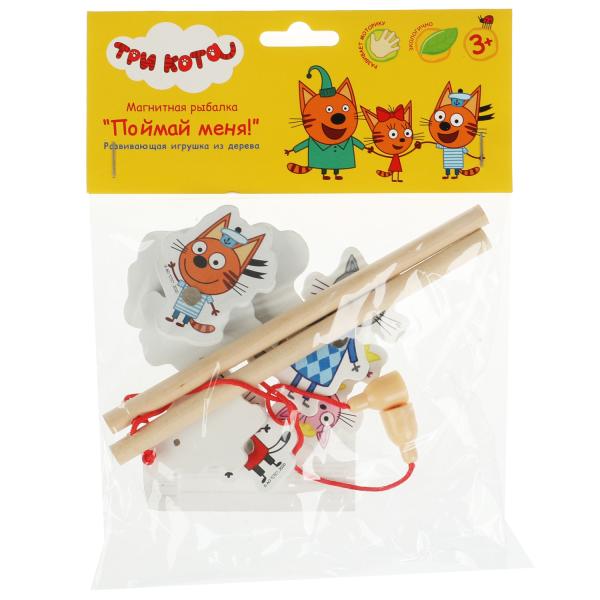 Игра ловим + 2 удочки Три Кота в пак. Буратино в кор.300шт
