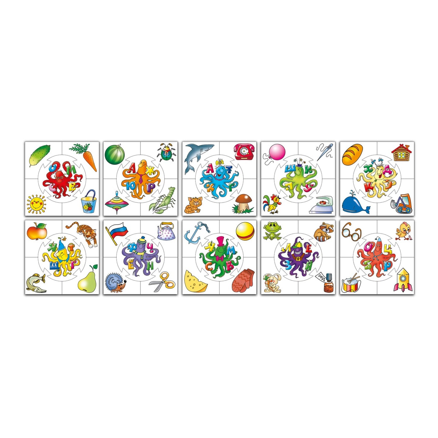 АЛФАВИТ. НАСТОЛЬНАЯ ИГРА СЕРИИ "УЧИСЬ, ИГРАЯ!" (М/Г) 00071 à уп.10шт