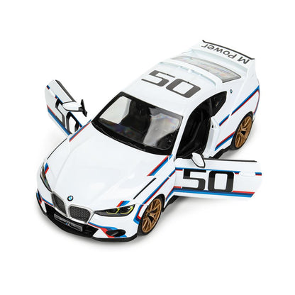 Véhicule pour BMW 3.0 csl 1:14, bleu, 2 pièces, deux portes ouvertes Rastar en couleur 6 pouces
