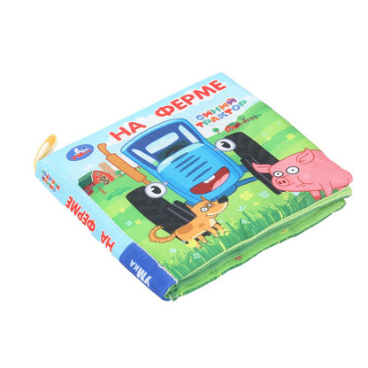 À la ferme СИНИЙ ТРАКТОР (книжка-шуршалка 110х110мм, 8стр) Умка в кор.250шт