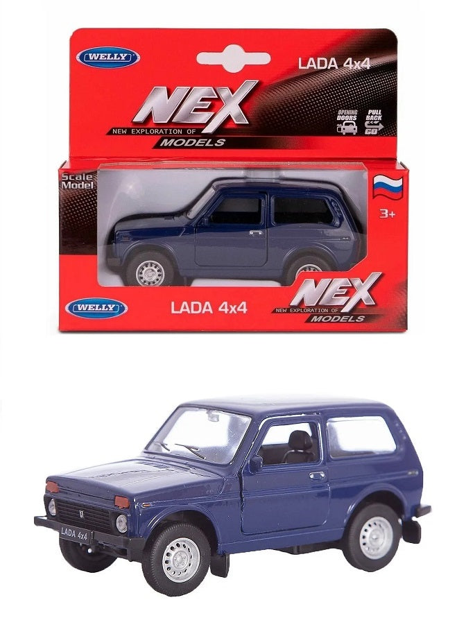 Eh bien. Machine 1:38 "LADA Niva" paru. мех., синий арт.42386W-B