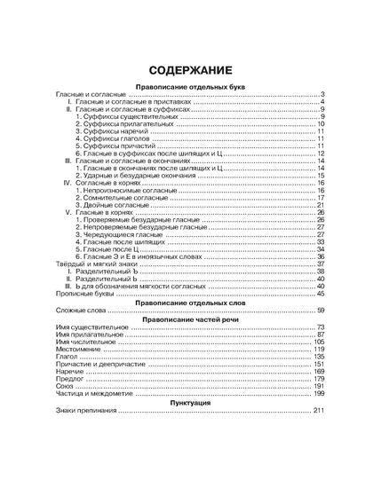 Правила русского языка в таблицах и схемах.