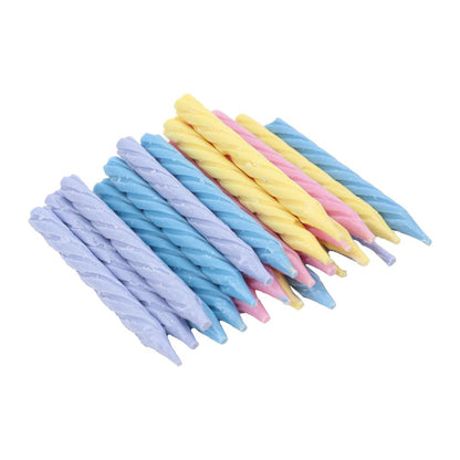 Свечи для торта с держателем разноцветная, 24шт, с днем рождения ЧУДО ПРАЗДНИК в кор.48наб
