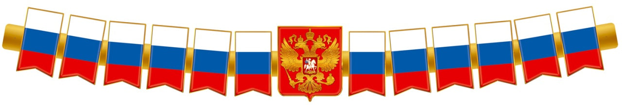 ГР1-14775 Гирлянда (1,7 м). Патриотическая с Российской с символикой