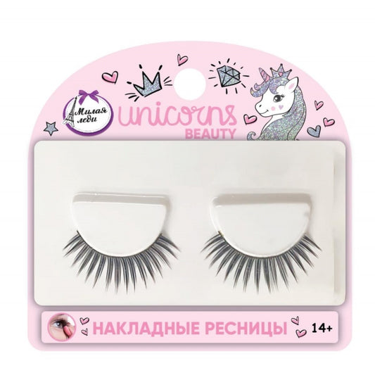Косметика ДЛЯ ДЕВОЧЕК накладные ресницы МИЛАЯ ЛЕДИ уп-12шт в кор.5*10уп