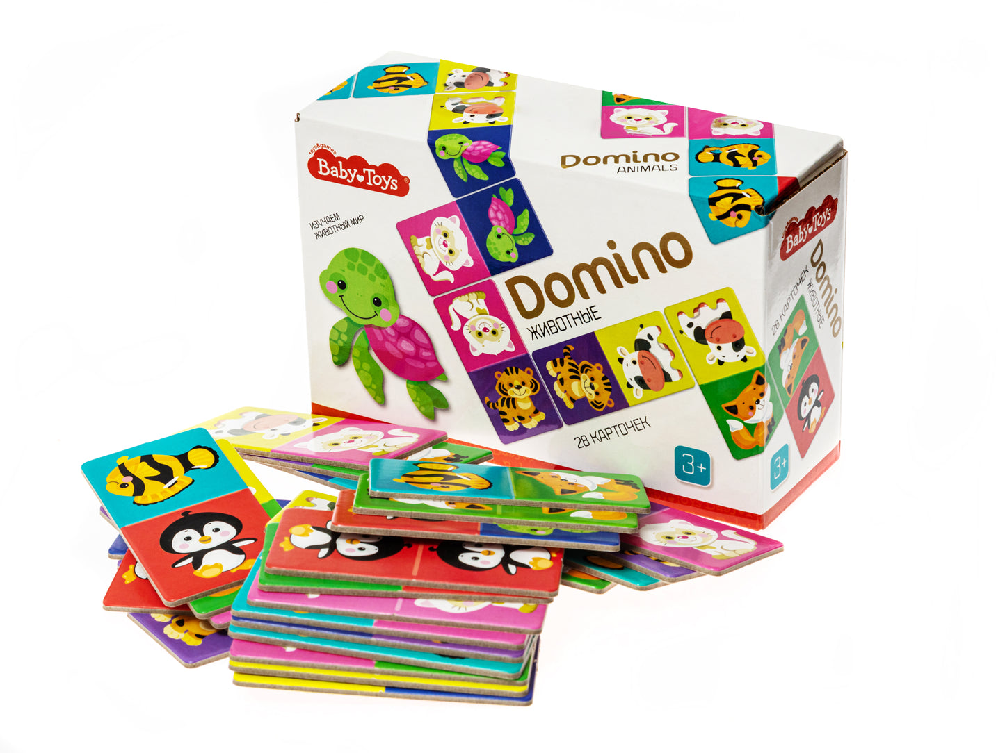 ДОМИНО "ЖИВОТНЫЕ " ВABY TOYS в кор.10шт