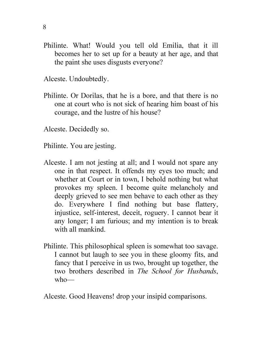 The Misanthrope = Мизантроп: на англ.яз. Moliere