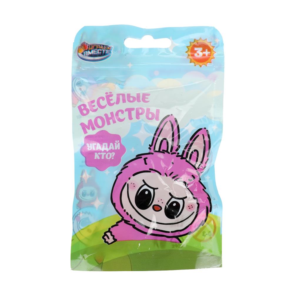 Фигурка веселые монстрики, 6 см, мех, пак. ИГРАЕМ ВМЕСТЕ в кор.800шт