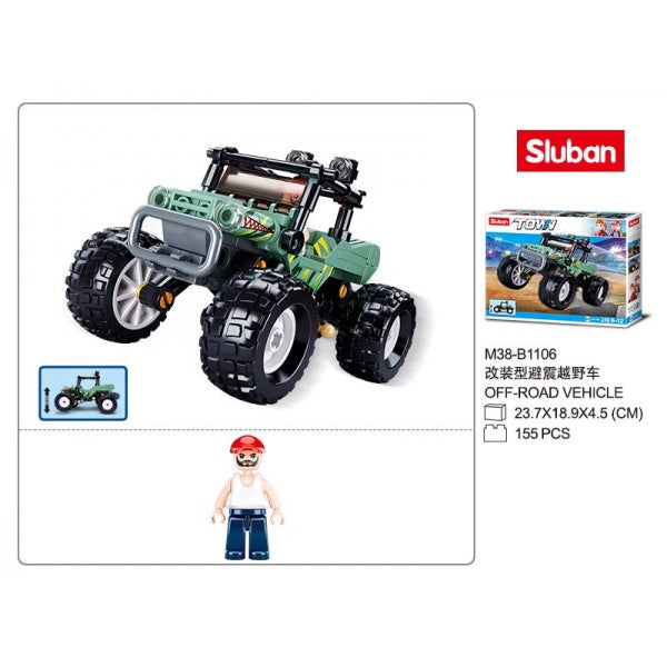 Constructeur en plastique. Machine avec figurine, 155 jours. en Russie. cor. dans кор.60шт
