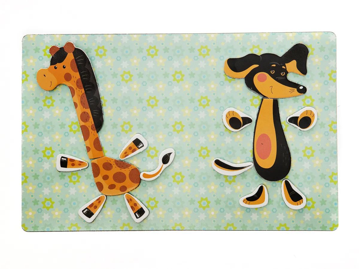 ДК.Игра магнитная "Всякая всячина. Зоопарк" (7 зверей).Серия Магнитные истории (европодвес,6 х10шт)