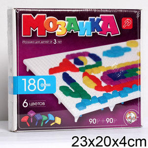 Мозаика фигурная/6 цв/180 эл/1 поле