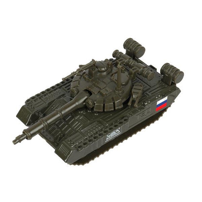 Модель металл ТАНК Т-90, 12 см, подвиж. дет., инерц.,кор. Технопарк в кор.2*24шт
