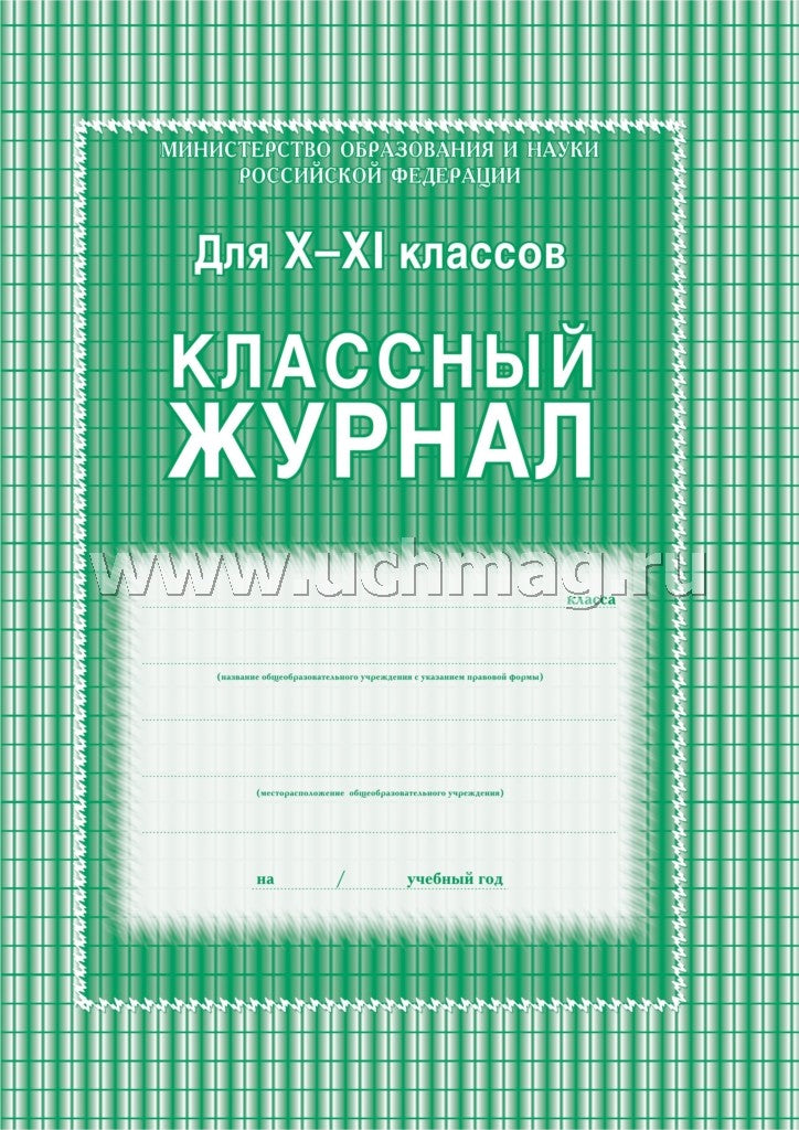 Классный журнал 10-11 классы