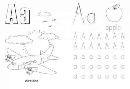Блокнот с заданиями. IQничка. Буквы и цифры по-английски. Более 50 игровых заданий: Раскрашиваем. Учим. Пишем. От 5 лет