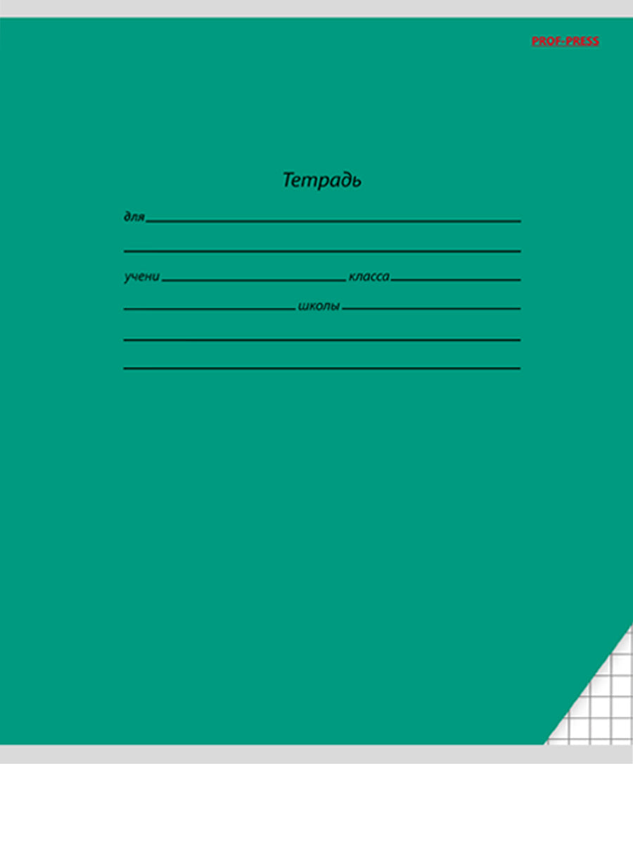 Тетрадь 18л. клетка КЛАССИКА (цвет.мелов.обл.)