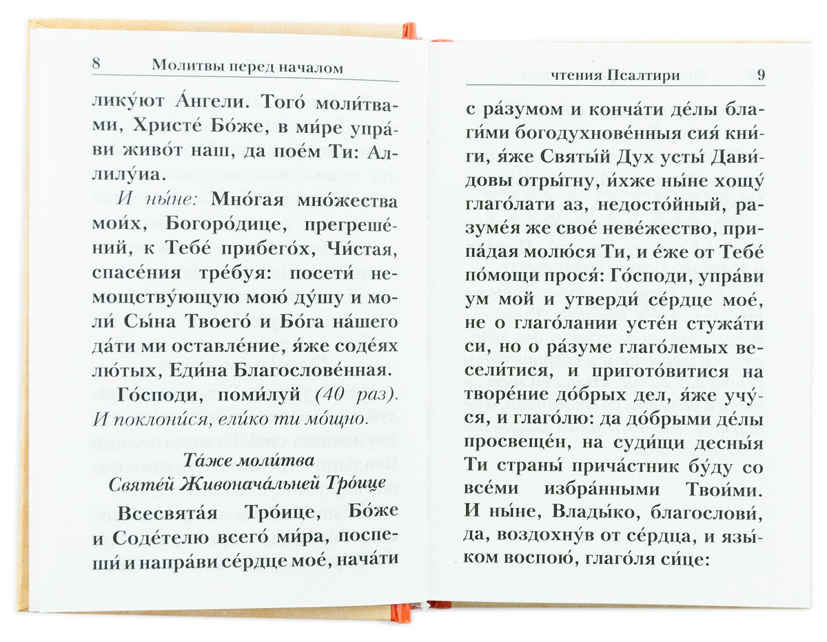 Псалтирь с указанием порядка чтения псалмов на всякую потребу (карманный)