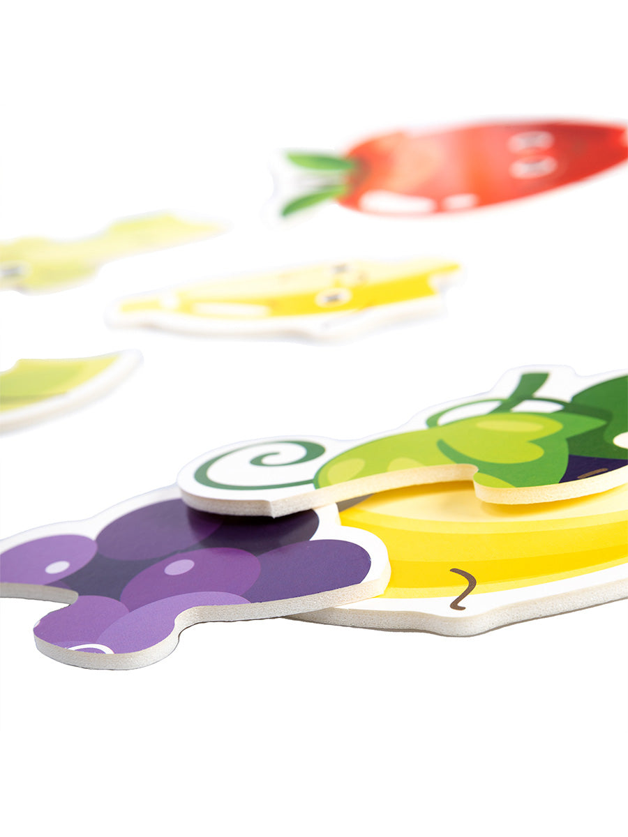 Пазлы контуры "Фрукты" 6 figurines Jouets pour bébé (мягкие)