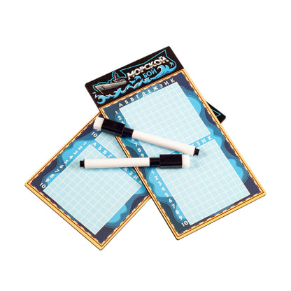 Игра настольная "Морской бой" (в пакете с маркерами)