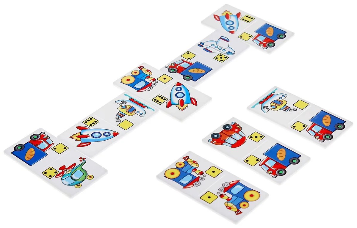 Домино пластмассовое "Техника" мал. арт.00625