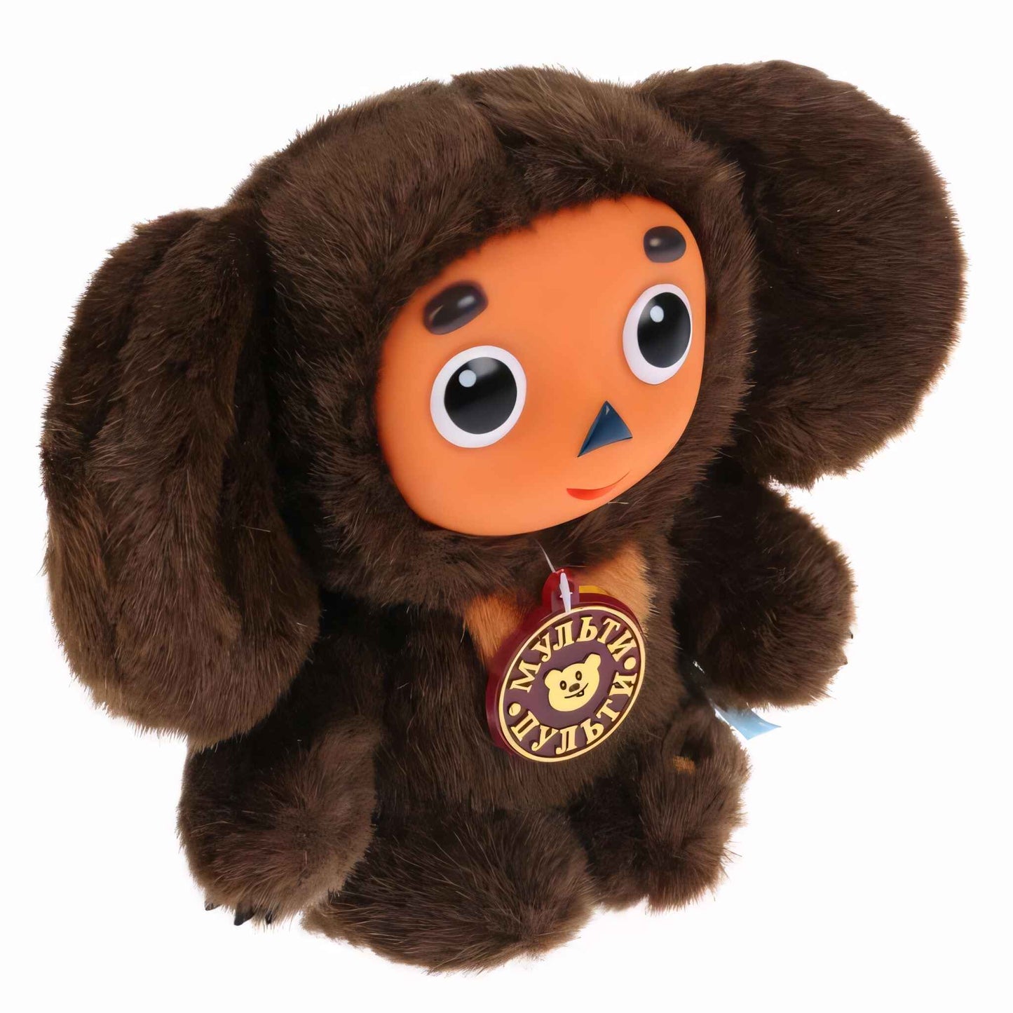 МЯГКАЯ ИГРУШКА "МУЛЬТИ-ПУЛЬТИ" ЧЕБУРАШКА С ПЛАСТ. МОРДОЧКОЙ, ОЗВУЧ. РУСС. ЧИП В ПАК. 17СМ в кор.24шт