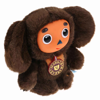 МЯГКАЯ ИГРУШКА "МУЛЬТИ-ПУЛЬТИ" ЧЕБУРАШКА С ПЛАСТ. МОРДОЧКОЙ, ОЗВУЧ. РУСС. ЧИП В ПАК. 17СМ в кор.24шт